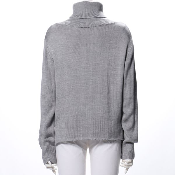 シンプルシルエットタートルネックニット