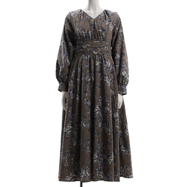 花柄カシュクールデザインワンピース