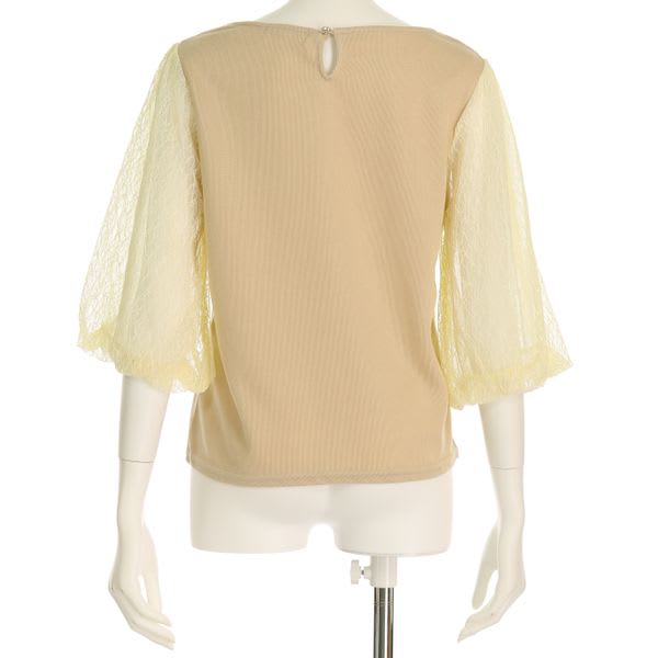 レース切り替えカットソー