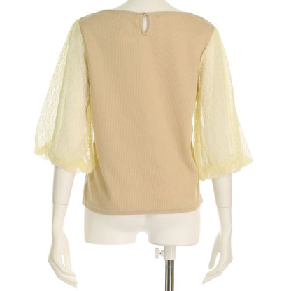 レース切り替えカットソー