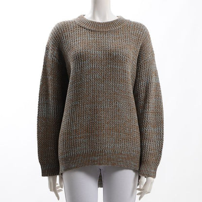 糸MIX WAVE編みローゲージニット