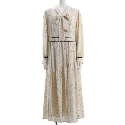 ドット柄アシンメトリー2WAYワンピース