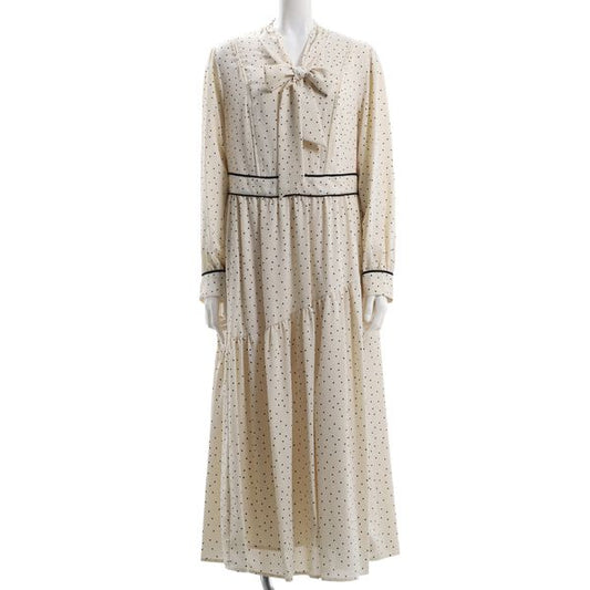 ドット柄アシンメトリー2WAYワンピース