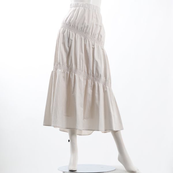 シャーリングデザインスカート