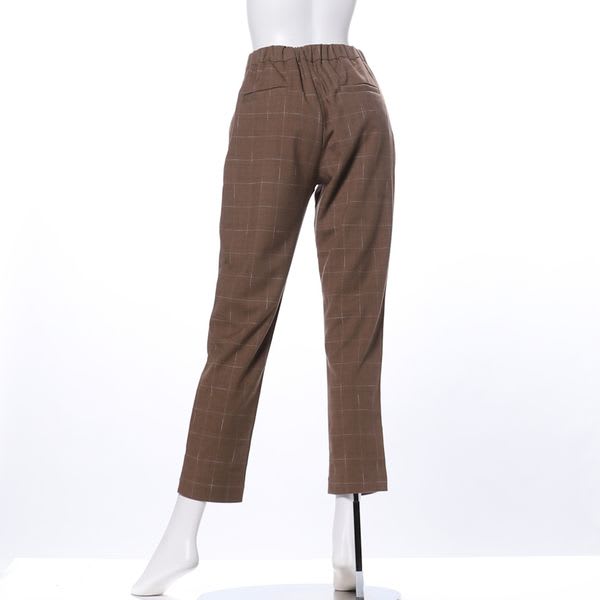 ウィンドウペン柄テーパードパンツ