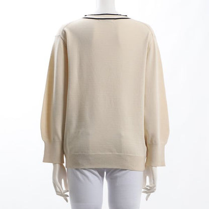 バイカラーボウタイハイゲージニット