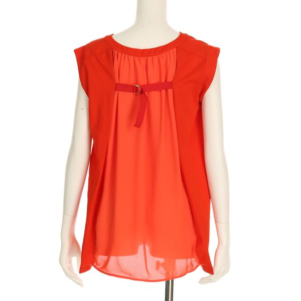 異素材切り替えカットソー