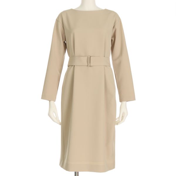 ベルト付きワンピース