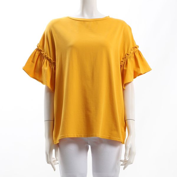 フリルカットソー