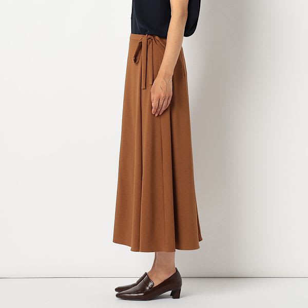 サイドリボンラップスカート