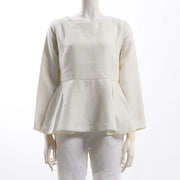 ペプラムブラウス