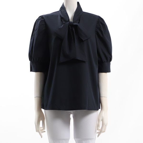 ボウタイデザインブラウス