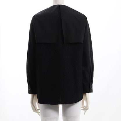 ジャガードケープデザインブラウス