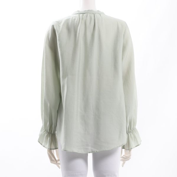 キャンディスリーブバンドカラーブラウス