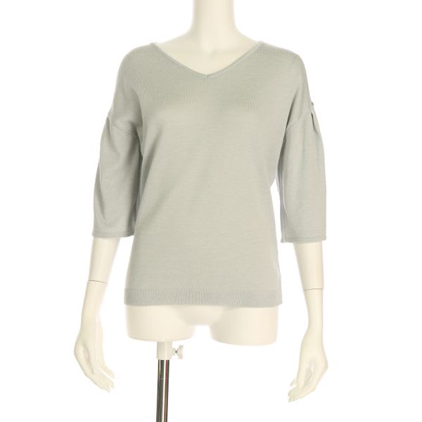 フレア袖サマーニット