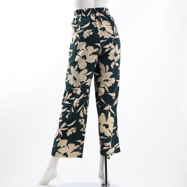 総柄ドロストパンツ