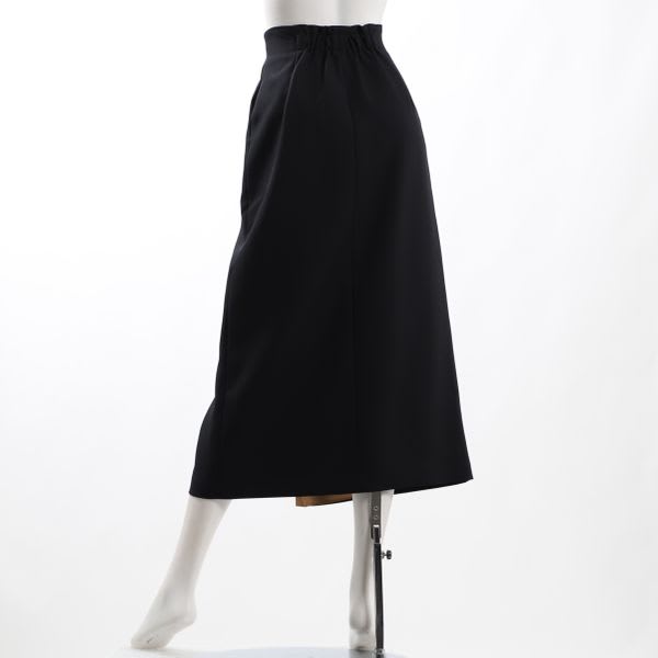 バイカラーラップ風セミタイトスカート