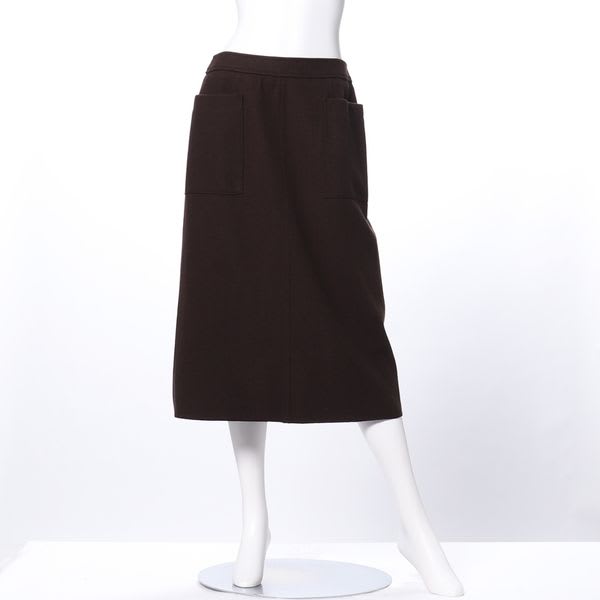 ライトジャージメルトンセミタイトスカート