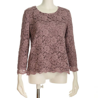 スカラップレースブラウス