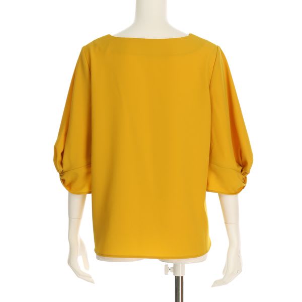 バルーンスリーブVネックブラウス