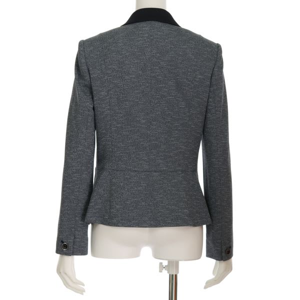 バイカラー襟ジャケット