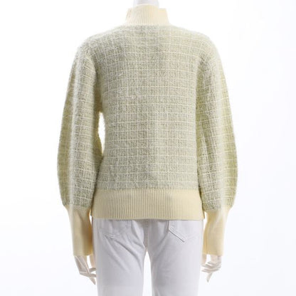 ツイード風デザインハイネックニット