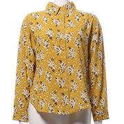 花柄タックデザインブラウス