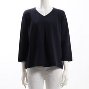 フロントタックデザインVネックカットソー