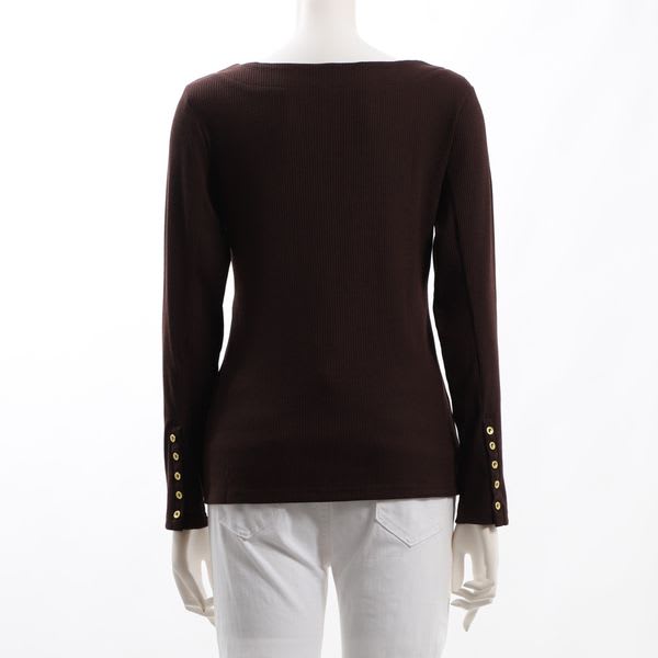 ドットボタンカットソー