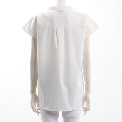 スタンドVネックブラウス