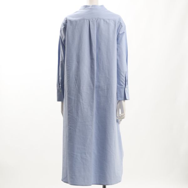 バンドカラーシャツワンピース