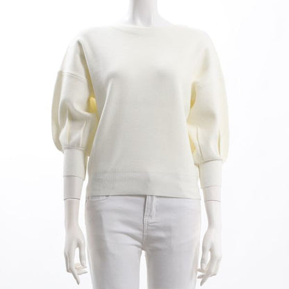 ふんわりお袖ボートネックニット