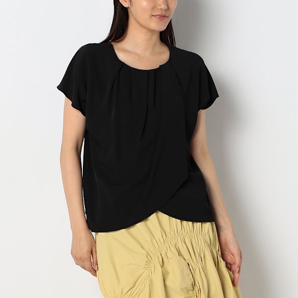 バックドレープカシュクールブラウス