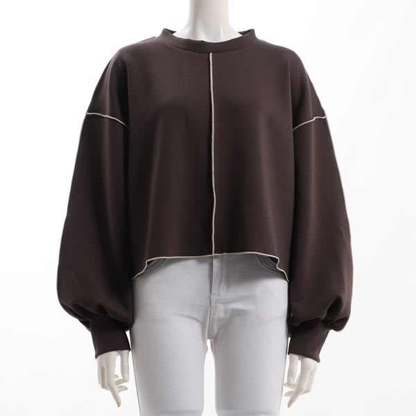 バイカラーラインカットソー