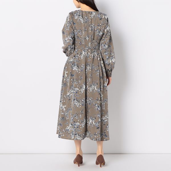 花柄カシュクールデザインワンピース
