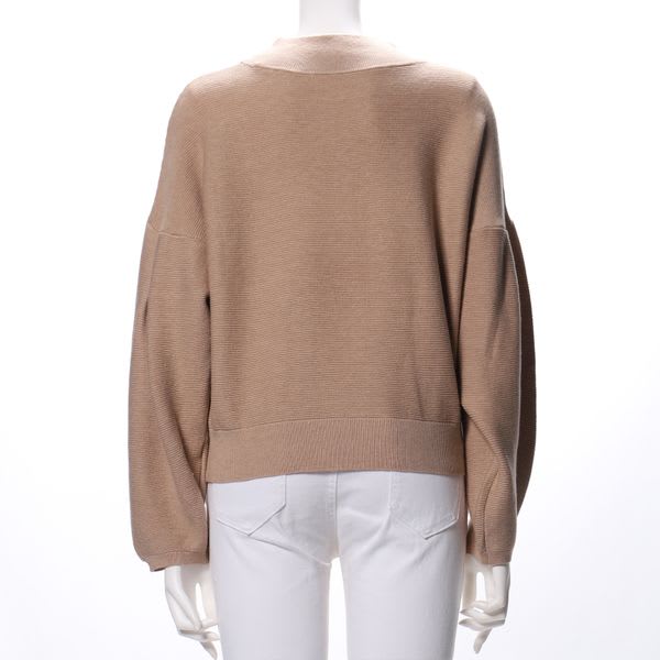 ボリュームスリーブドロップショルダーニット