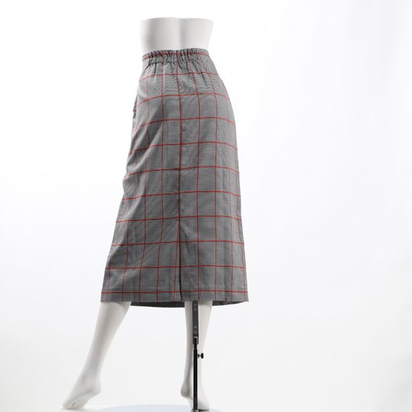 ウィンドウペンチェックセミタイトスカート