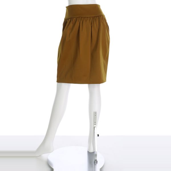 ギャザー切り替えスカート