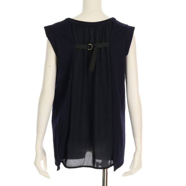 異素材切り替えカットソー