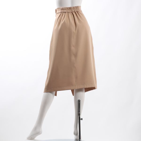 アウトポケットデザインラップ風スカート