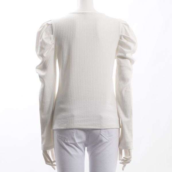 パワーショルダーリブカットソー