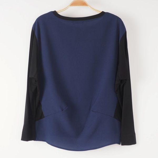 異素材切り替えカットソー