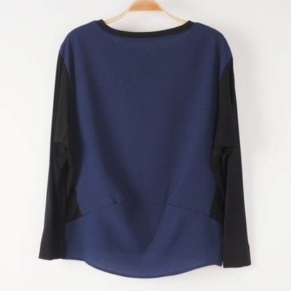 異素材切り替えカットソー