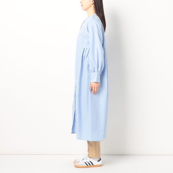 サイドデザインシャツワンピース