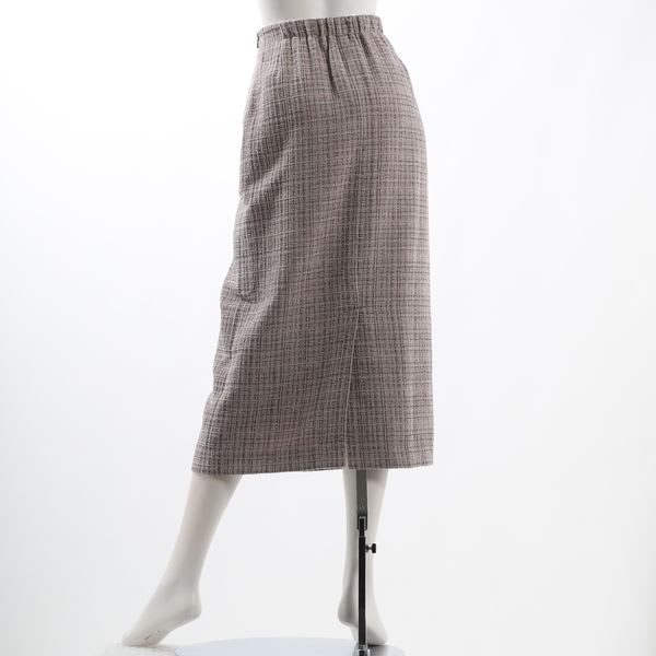 ツイードバックスリットスカート