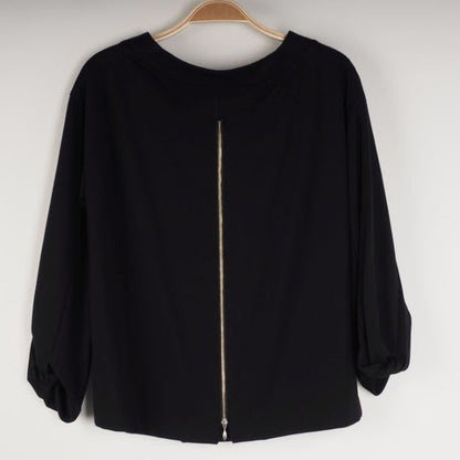 バックジップデザインカットソー