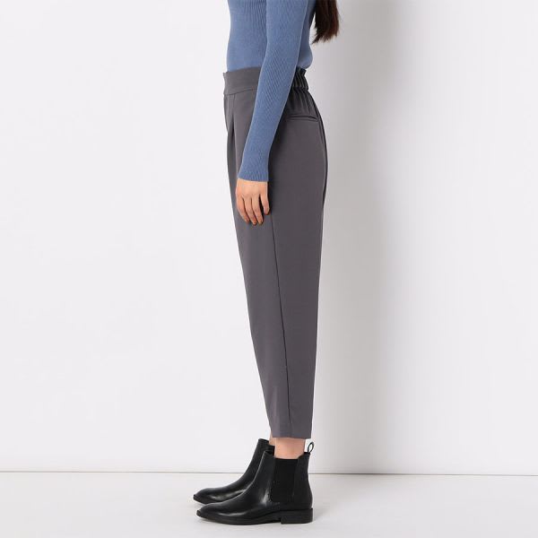 ハイウエストタックテーパードパンツ