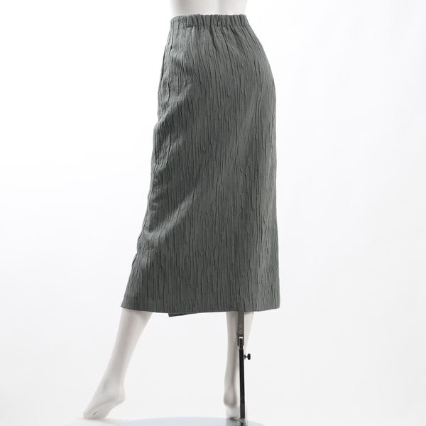 リンクルジャガードラップ風タイトスカート