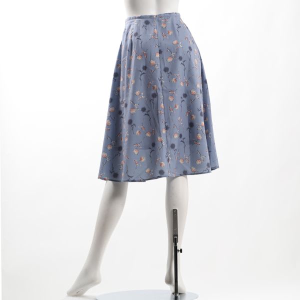 花柄フレアスカート