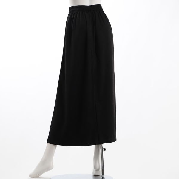 ソフトフェイクスエードタックスカートバックスリット付き